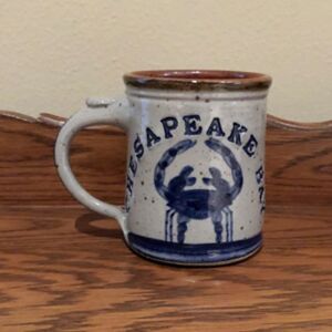 Handmade Chesapeake Bay Pottery Mug Signed Harvey