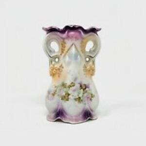 Small Antique Porcelain Vase With Floral Design