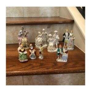 Vintage Made In Japan Figurines - Colonial And Victorian Style
