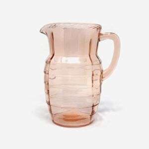 Pink Anchor Hocking Depression Glass Water Pitcher 8.5