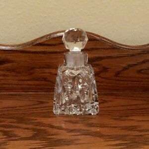 Cut Glass Perfume Bottle With Stopper