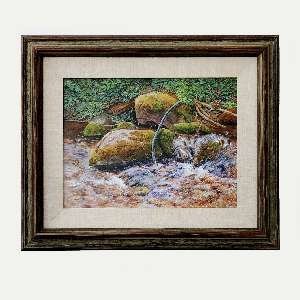 Acrylic Painting - River Rocks - by John McGee