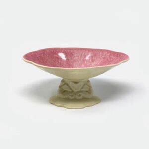 Antique 1920-30's Cowan Pink Pottery Seahorse Compote