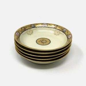 Set Of 5 Limoges Bowls Hand Painted By Pickard
