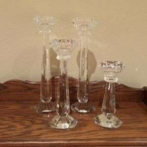 Oleg Cassini Candlesticks - Set of 4