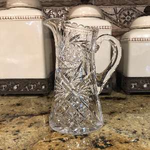 Antique Cut Glass Pitcher