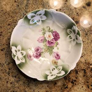 German Porcelain Bowl With Flower Design