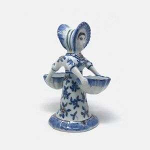 Double Maiden Figurine Salt Cellar