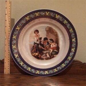 Czechoslovakia Decorative Plate "Beggar Boys Playing Dice"