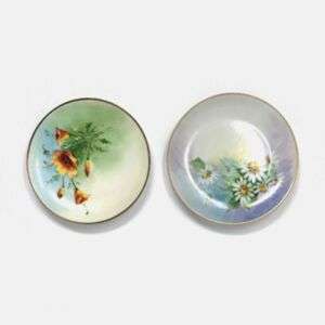 Pair Of Jul. H. Brauer Hand Painted Plates