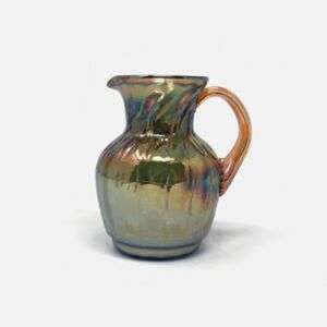 Small Iridescent Art Glass Pitcher
