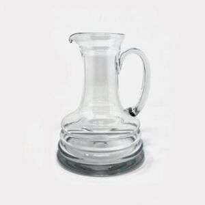  Large Hand Blown Art Glass Water Pitcher 