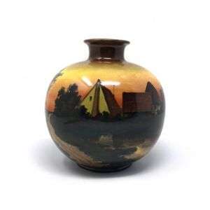  Antique Royal Bonn Germany Hand Painted 7" Vase 