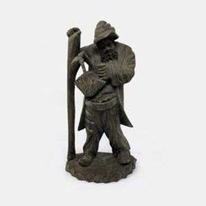 Old Carved Wood Folk Art Figurine