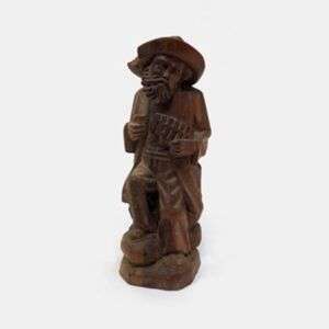 Carved Wood Folk Art Figurine