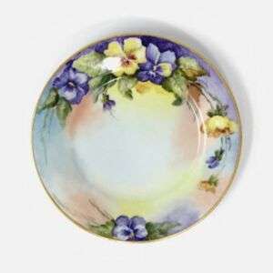 Hamd Painted Bavarian Porcelain Plate - Artist Signed