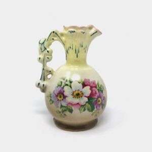Antique Austrian Pitcher With Floral Design - Marked Xmas 1912