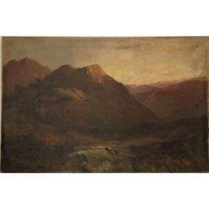 Scotch Landscape Oil Painting