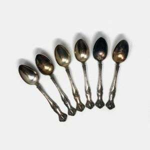 Set Of 6 1847 Rogers Bros. Silver Plate Spoons