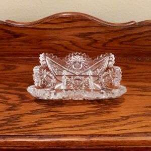 Small Square Cut Glass Dish