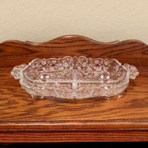 Cambridge 3-Part Divided Etched Depression Glass Relish Dish
