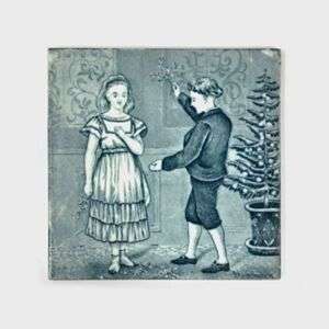 Wedgwood Months - December 1879 Mistletoe Tile