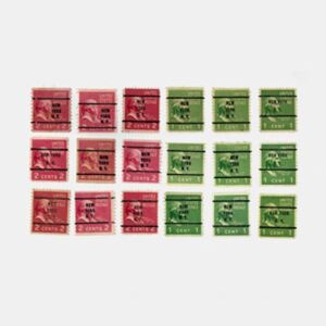 Set Of 18 New York, NY Pre-Cancel US Stamps