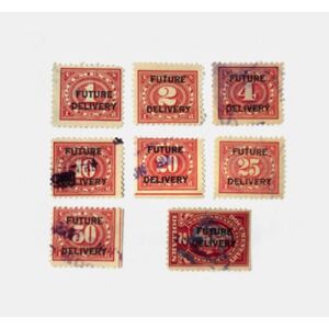 Set Of 8 Future Delivery US Stamps