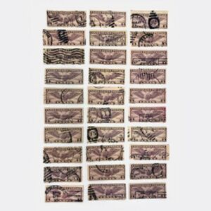 Set Of 30 US Airmail Stamps