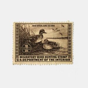 1939 $1 Federal Duck Stamp - Green-Winged Teal