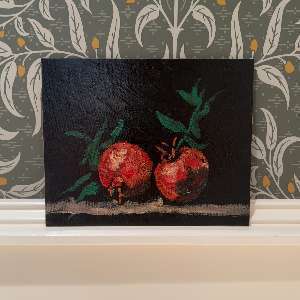  Original Still Life Oil Painting of Pomegranates 
