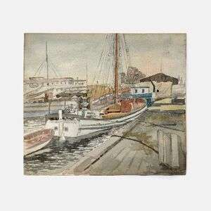 1902 Watercolor Painting “Montreal” By A.S. Brodeur