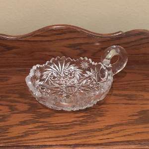 Cut Glass Crystal Nappy Dish