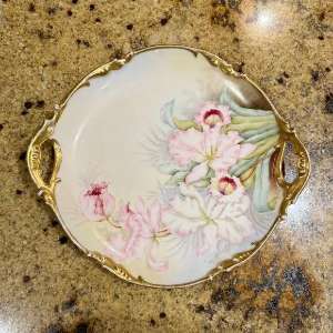 J. Pouyat Limoges Serving Platter Antique 11 3/4” France