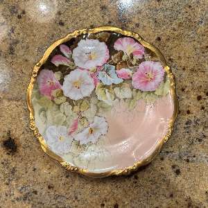 Elite Limoges Hand Painted Porcelain Plate