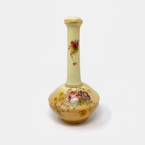 Small Antique 1909 Royal Worcester Floral Vase