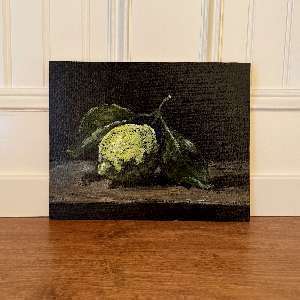 Original Still Life Oil Painting - Citrus with Leaves