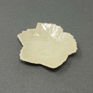 Belleek Sycamore Leaf Shaped Dish - Made in Ireland