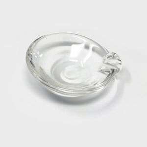 Vintage Signed Steuben Small Art Glass Ashtray - Designed by David Hills
