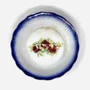 Antique Blue And Gold Porcelain Bowl