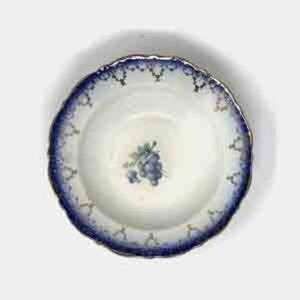 Antique Blue And Gold Porcelain Bowl