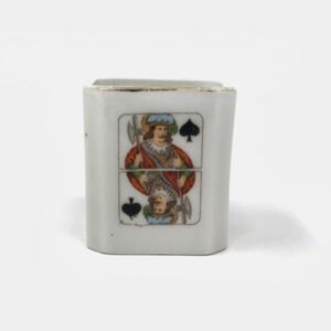 Czechoslovakia Playing Cards Toothpick Holder