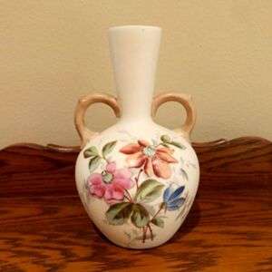 Antique Robert Hanke Austria Hand Painted Porcelain Art Nouveau Vase