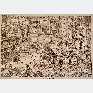  Vintage Engraving "At The Old Depo" c.1930 