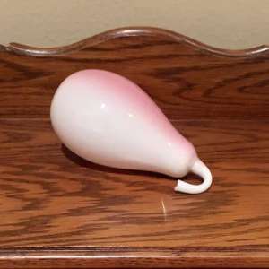 Antique Peachblow Glass Pear - Worlds Fair Souvenir	