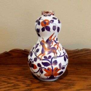 Antique Hand Painted Epiag Porcelain Griffin Dragon Vase Made In Czechoslovakia